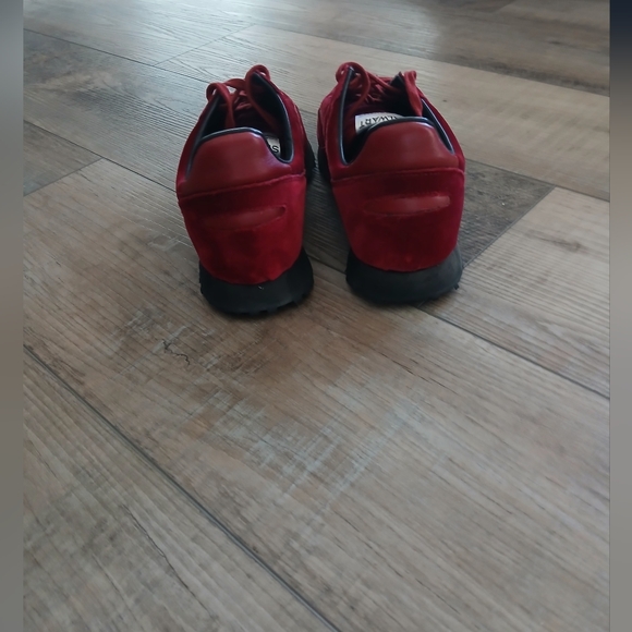 Comme des Garcons CDG x Spalwart Velvet Tempo Sneakers in Burgundy Red. Size 40 - Picture 6 of 10